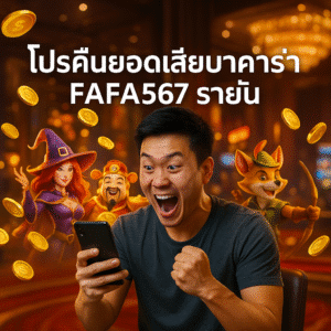 โปรคืนยอดเสียบาคาร่า FAFA567 รายวัน