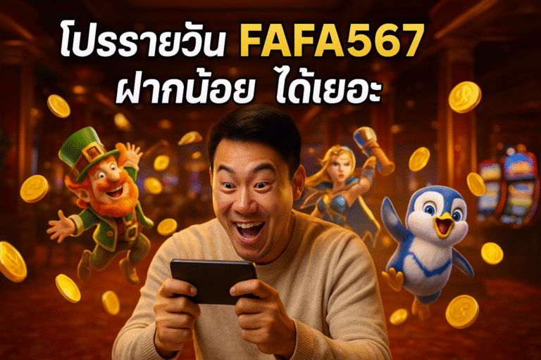 โปรรายวัน FAFA567 ฝากน้อย ได้เยอะ